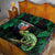 Reunion Island Quilt Bed Set Furcifer Pardalis With Coat Of Arms - Wonder Print Shop