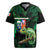 Reunion Island Rugby Jersey Furcifer Pardalis With Coat Of Arms - Wonder Print Shop