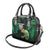 Reunion Island Shoulder Handbag Furcifer Pardalis With Coat Of Arms - Wonder Print Shop