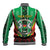 Personalised Burkina Faso Baseball Jacket Coat Of Arms Bogolan Pattern