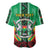 Personalised Burkina Faso Baseball Jersey Coat Of Arms Bogolan Pattern