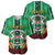 Personalised Burkina Faso Baseball Jersey Coat Of Arms Bogolan Pattern