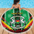 Personalised Burkina Faso Beach Blanket Coat Of Arms Bogolan Pattern