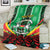 Personalised Burkina Faso Blanket Coat Of Arms Bogolan Pattern