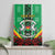 Personalised Burkina Faso Canvas Wall Art Coat Of Arms Bogolan Pattern