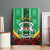 Personalised Burkina Faso Canvas Wall Art Coat Of Arms Bogolan Pattern