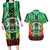 Personalised Burkina Faso Couples Matching Long Sleeve Bodycon Dress and Hawaiian Shirt Coat Of Arms Bogolan Pattern