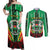 Personalised Burkina Faso Couples Matching Off Shoulder Maxi Dress and Long Sleeve Button Shirt Coat Of Arms Bogolan Pattern