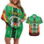 Personalised Burkina Faso Couples Matching Off Shoulder Short Dress and Hawaiian Shirt Coat Of Arms Bogolan Pattern