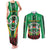 Personalised Burkina Faso Couples Matching Tank Maxi Dress and Long Sleeve Button Shirt Coat Of Arms Bogolan Pattern