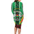 Personalised Burkina Faso Family Matching Long Sleeve Bodycon Dress and Hawaiian Shirt Coat Of Arms Bogolan Pattern