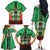 Personalised Burkina Faso Family Matching Off The Shoulder Long Sleeve Dress and Hawaiian Shirt Coat Of Arms Bogolan Pattern