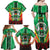 Personalised Burkina Faso Family Matching Off Shoulder Maxi Dress and Hawaiian Shirt Coat Of Arms Bogolan Pattern