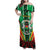 Personalised Burkina Faso Family Matching Off Shoulder Maxi Dress and Hawaiian Shirt Coat Of Arms Bogolan Pattern