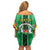 Personalised Burkina Faso Family Matching Off Shoulder Short Dress and Hawaiian Shirt Coat Of Arms Bogolan Pattern