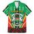 Personalised Burkina Faso Family Matching Short Sleeve Bodycon Dress and Hawaiian Shirt Coat Of Arms Bogolan Pattern