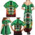 Personalised Burkina Faso Family Matching Summer Maxi Dress and Hawaiian Shirt Coat Of Arms Bogolan Pattern