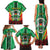 Personalised Burkina Faso Family Matching Tank Maxi Dress and Hawaiian Shirt Coat Of Arms Bogolan Pattern