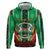 Personalised Burkina Faso Hoodie Coat Of Arms Bogolan Pattern