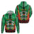 Personalised Burkina Faso Hoodie Coat Of Arms Bogolan Pattern