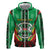 Personalised Burkina Faso Hoodie Coat Of Arms Bogolan Pattern