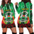 Personalised Burkina Faso Hoodie Dress Coat Of Arms Bogolan Pattern