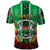 Personalised Burkina Faso Polo Shirt Coat Of Arms Bogolan Pattern