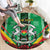 Personalised Burkina Faso Round Carpet Coat Of Arms Bogolan Pattern