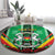 Personalised Burkina Faso Round Carpet Coat Of Arms Bogolan Pattern