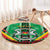 Personalised Burkina Faso Round Carpet Coat Of Arms Bogolan Pattern