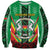 Personalised Burkina Faso Sweatshirt Coat Of Arms Bogolan Pattern