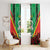 Personalised Burkina Faso Window Curtain Coat Of Arms Bogolan Pattern