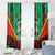 Personalised Burkina Faso Window Curtain Coat Of Arms Bogolan Pattern