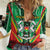 Personalised Burkina Faso Women Casual Shirt Coat Of Arms Bogolan Pattern