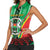 Personalised Burkina Faso Women Sleeveless Polo Shirt Coat Of Arms Bogolan Pattern