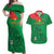 Custom Burkina Faso Football Couples Matching Off Shoulder Maxi Dress and Hawaiian Shirt Go Les Etalons