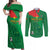 Custom Burkina Faso Football Couples Matching Off Shoulder Maxi Dress and Long Sleeve Button Shirt Go Les Etalons