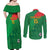 Custom Burkina Faso Football Couples Matching Off Shoulder Maxi Dress and Long Sleeve Button Shirt Go Les Etalons