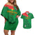 Custom Burkina Faso Football Couples Matching Off Shoulder Short Dress and Hawaiian Shirt Go Les Etalons