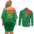 Custom Burkina Faso Football Couples Matching Off Shoulder Short Dress and Long Sleeve Button Shirt Go Les Etalons