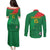 Custom Burkina Faso Football Couples Matching Puletasi and Long Sleeve Button Shirt Go Les Etalons