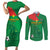 Custom Burkina Faso Football Couples Matching Short Sleeve Bodycon Dress and Long Sleeve Button Shirt Go Les Etalons