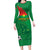 Custom Burkina Faso Football Family Matching Long Sleeve Bodycon Dress and Hawaiian Shirt Go Les Etalons