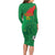 Custom Burkina Faso Football Family Matching Long Sleeve Bodycon Dress and Hawaiian Shirt Go Les Etalons