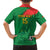 Custom Burkina Faso Football Family Matching Off The Shoulder Long Sleeve Dress and Hawaiian Shirt Go Les Etalons