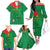 Custom Burkina Faso Football Family Matching Off The Shoulder Long Sleeve Dress and Hawaiian Shirt Go Les Etalons