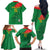 Custom Burkina Faso Football Family Matching Off The Shoulder Long Sleeve Dress and Hawaiian Shirt Go Les Etalons