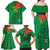 Custom Burkina Faso Football Family Matching Off Shoulder Maxi Dress and Hawaiian Shirt Go Les Etalons