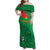 Custom Burkina Faso Football Family Matching Off Shoulder Maxi Dress and Hawaiian Shirt Go Les Etalons