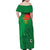 Custom Burkina Faso Football Family Matching Off Shoulder Maxi Dress and Hawaiian Shirt Go Les Etalons